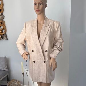 NWOT European Linnen Blazer
